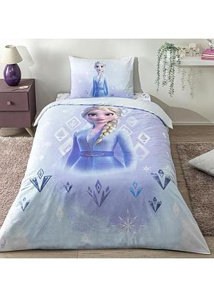 Подростковое постельное белье tac disney frozen diamond ранфорс полуторное на резинке