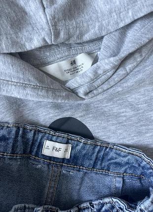Комплект костюм (худі з мінні h&m, джинси) 5