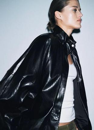 Куртка кожанка бомбер курточка zara зара