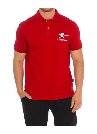 Поло philipp plein sport white tiger logo polo shirt