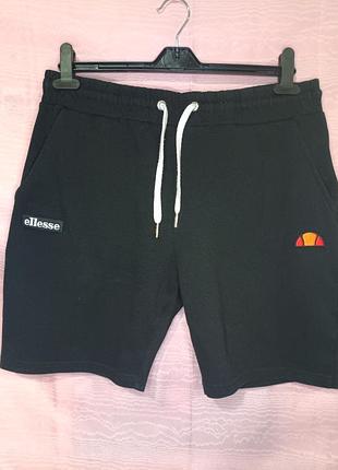 Чорні чоловічі шорти від бренда ellesse, модель noli.