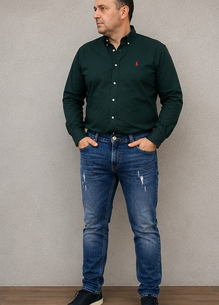 Мужские джинсы diesel indusry серые потертые w34 l32 slim