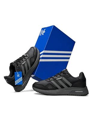 Adidas retropy dark grey black 2