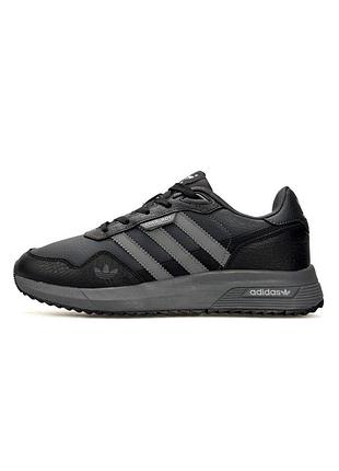 Adidas retropy dark grey black 7