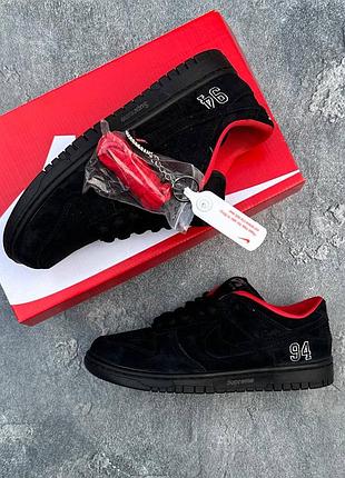 Nike sb dunk low x supreme 94 black 😍