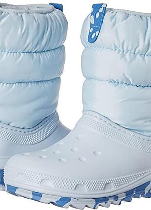Зимние сапоги crocs classic neo puff. оригинал. новые. от11 до j3