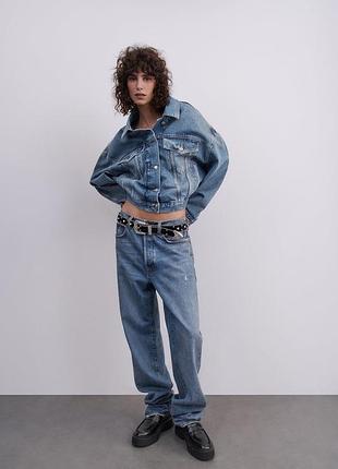 Прямые джинсы zara zw limited edition