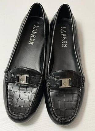 Макасины лоферы  женские ralph lauren бренд лоферы