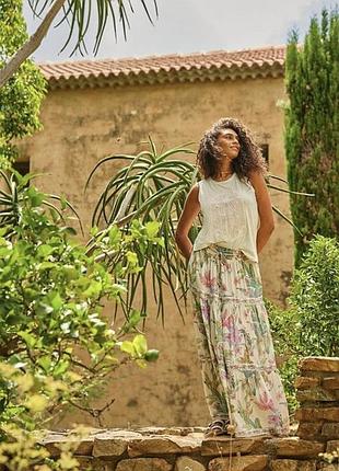 Ярусна літня максі-спідниця fatface jayla tropical maxi skirt