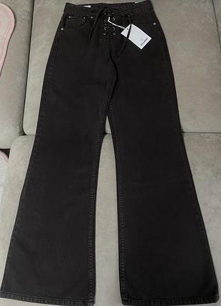 Джинси pull&bear low-rise corsair jeans, коричневі джинси, шоколадні джинси, пул бір джинси, стильні джинси, трендові джинси