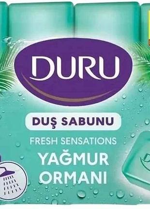 Мыло fresh sensations экопак свежесть джунглов 4х150г тм duru