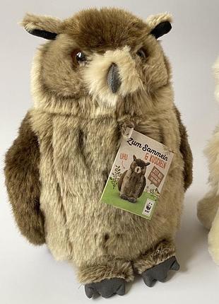 Новая коллекционная мягкая игрушка филин сова wwf plush collection совушка птица нова мʼяка плюшева іграшка пташка сова