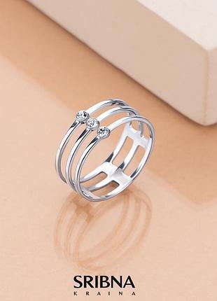 Серебряное кольцо минималистичное, женское