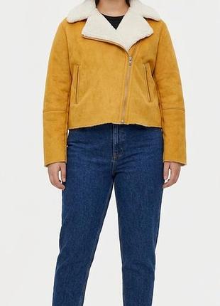 Zara дублянка авіатор жіноча l-xl або оверсайз