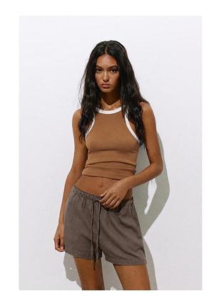 Майка pull&bear • топ в рубчик