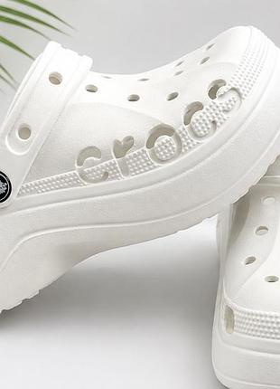 Крокси платформа жіночі crocs bayaband platform шлепки 37 39