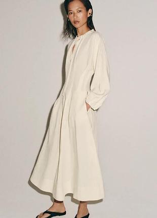 Лімітована колекція , сукня zara, льон