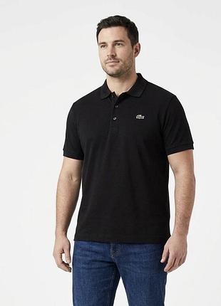Оригінальне чорне спортивне поло lacoste sport 🐊 xxl