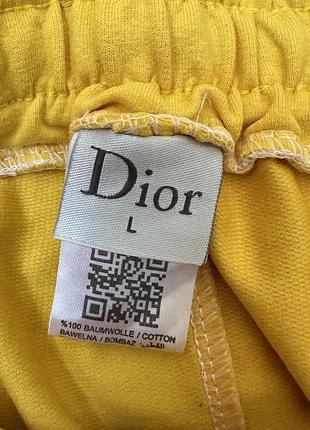 Dior шорти жовті 5