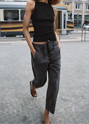 Нові з біркою штани zara бавовна