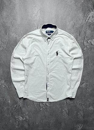 90x vintage винтажная рубашка polo ralph lauren поло ральф лаурен big pony size m размер м