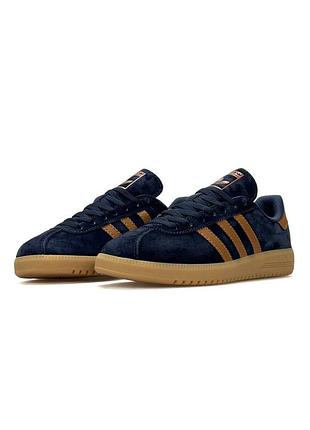 Adidas bermuda dark navy caramel