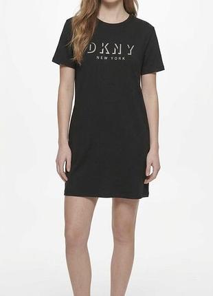 Жіноча сукня-футболка dkny sport — чорна, розмір s