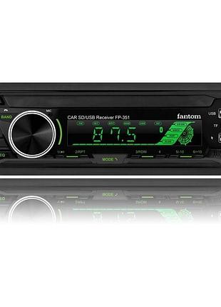 Автомагнітола fantom fp-351 (multicolor)/usb/sd/підсил. кач.звука/bluetooth/4x50w