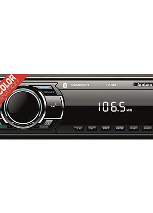 Автомагнитола fantom fp-302 (black/multicolor) / usb / sd / 4x40w
