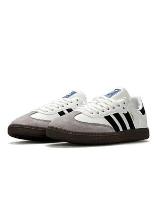 Adidas samba og white beige black