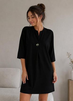 Чорна сукня-туніка reserved (розмір xl) в ідеальному стані