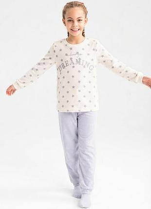 Комплект для сну і відпочинку ✨ тепла флісова піжама primark 9-10 років, 140 см домашній костюм