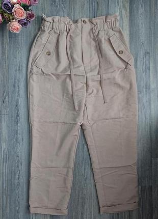 Летние брюки мом h&m р. 48  штаны