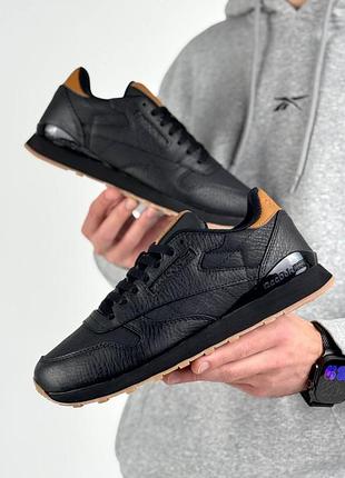 Reebok classic leather black brown