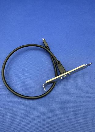 Перехідник з usb type-e на type-c на задню панель