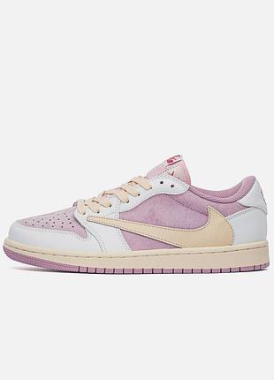 Nike air jordan 1 low × travis scott 'shy pink'