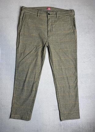 Levi's xx chino standard taper чоловічі штани чіноси клітинка хакі w38 l30