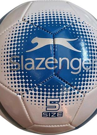 М'яч футбольний slazenger ac football white/royal blue/silver/black size 5