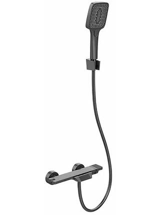 Змішувач для ванни короткий ніс winmix premium terra graphite (chr-009), польща