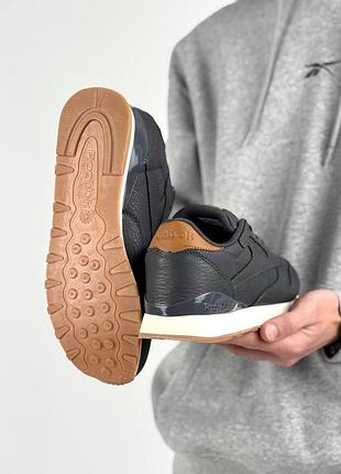 Reebok classic leather grey brown 2