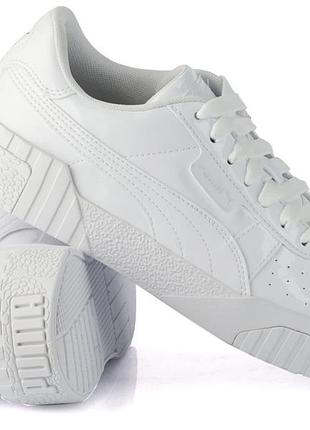 Кроссовки детские puma cali patent white 370139-01