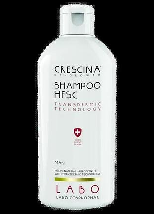 Шампунь для стимуляций росту волосся у мужчин transdermic hfsc shampoo man crescina 200 мл