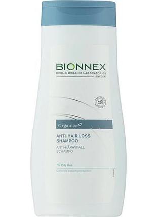 Шампунь проти випадіння для жирного волосся organica anti hair loss shampoo for oily hair bionnex 300мл (bn5010301)