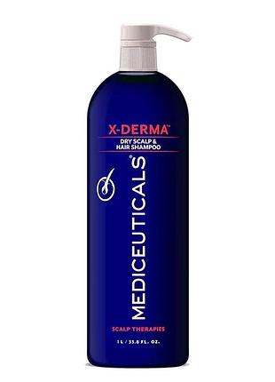 Відлущуючий шампунь проти сухості та свербежу шкіри голови x-derma mediceuticals 1 л