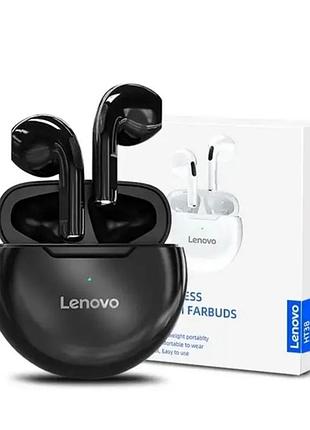 Беспроводные стерео наушники lenovo ht38, bluetooth, type c, с микрофоном, водонепроницаемые