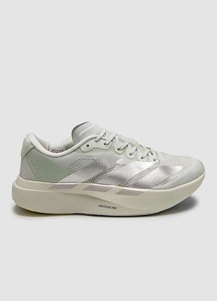 Бежеві жіночі кросівки adidas adizero evo sl light green silver metallic x адідас 39
