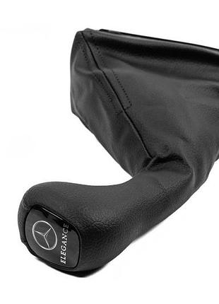 Ручка та чохол кпп оем elegance-mercedes (кожзам) для mercedes e-сlass w211 2002-2009 рр