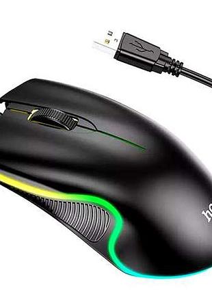 Мышь проводная hoco gm19 enjoy black