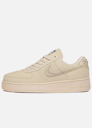 Nike air force 1 low stussy fossil