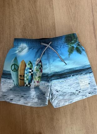 Дитячі пляжні шорти плавки molo niko sunset surfer upf 50+, розмір 134-140 (9-10 років)